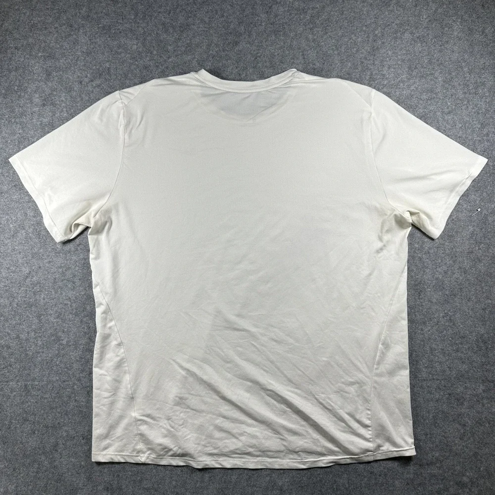 Nike Dri-FIT Standard Fit T-Shirt XXL White Solid Performance Polyester